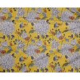 thumbnail image 4 of oneOone Polyester Lycra Yellow Fabric Leaves & Flower Sewing Material Print Fabric By The Yard 56 Inch Wide, 4 of 4