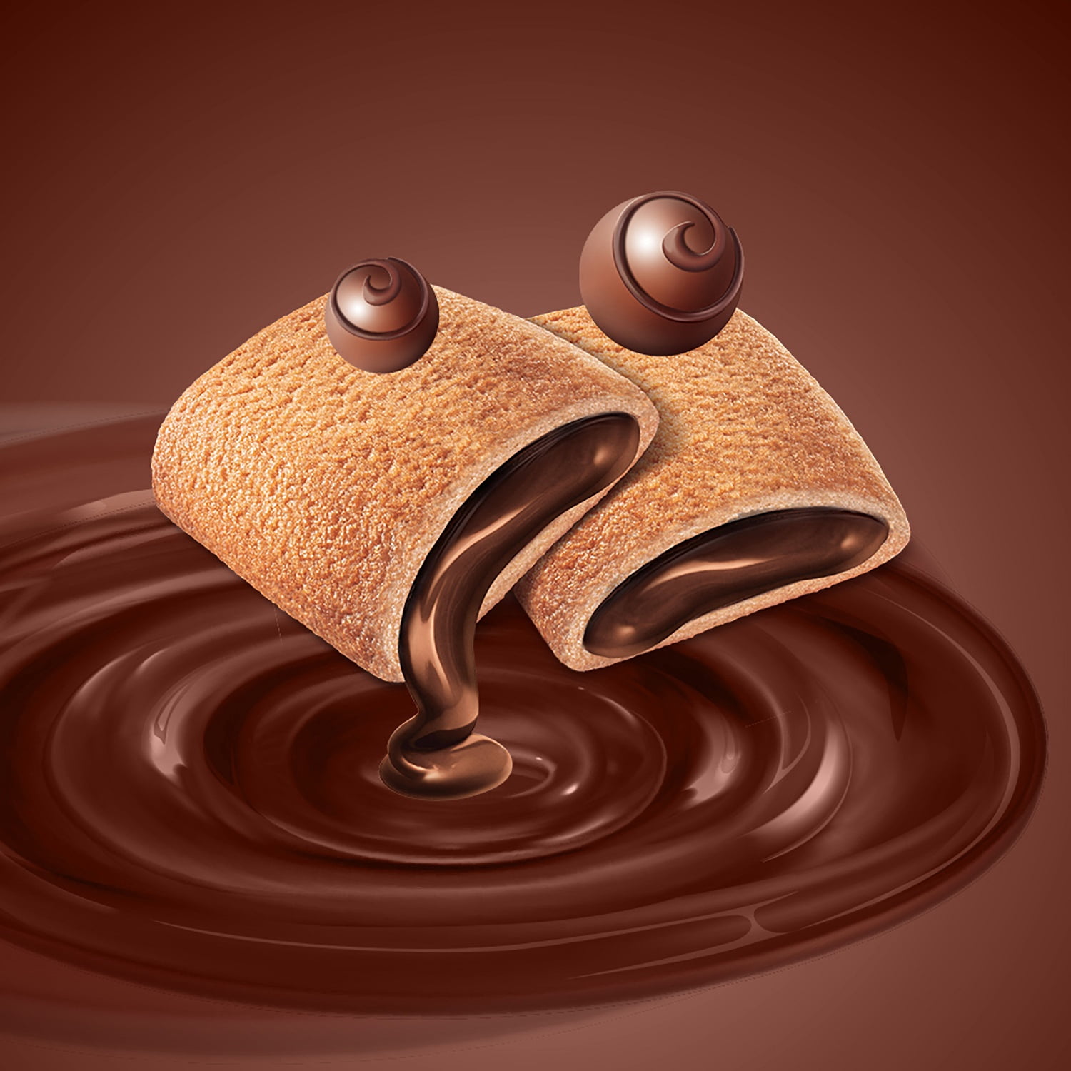 Parle Hide & Seek Choco Roll Cookies, 8.82 oz, 20 Count of 0.88 oz Individually Wrapped Cookies, Ready to Eat