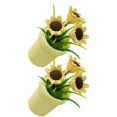 thumbnail image 2 of Miangastore Pot Jaune Miniature Plantes en Pot Multi Réaliste Frais et Naturel 2 Pcs, 2 of 8