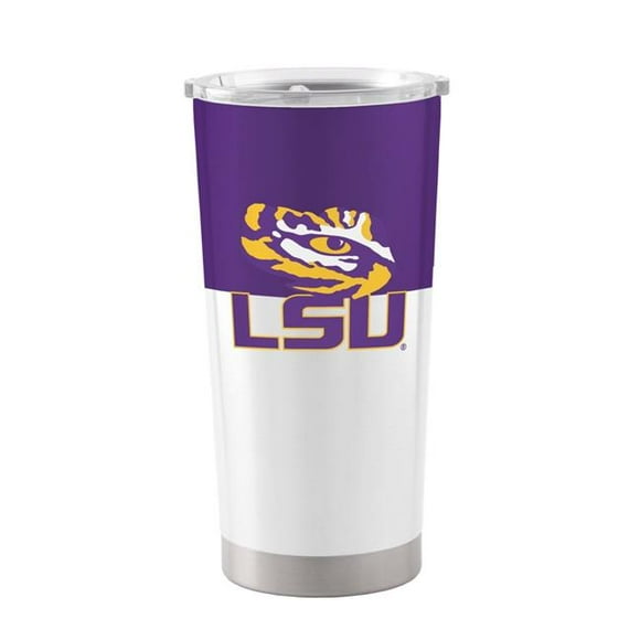 Logo Chair 162-S20T-11 20 oz NCAA LSU Tigers Colorblock Stainless Tumbler