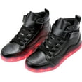 thumbnail image 4 of Rechargeable Illuminated Sneakers - Adult High-Top Photoluminescent Athletic Shoes for Night Events, 4 of 10