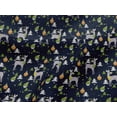 thumbnail image 4 of oneOone Viscose Jersey Dark Navy Blue Fabric Christmas Sewing Material Print Fabric By The Yard 60 Inch Wide, 4 of 5