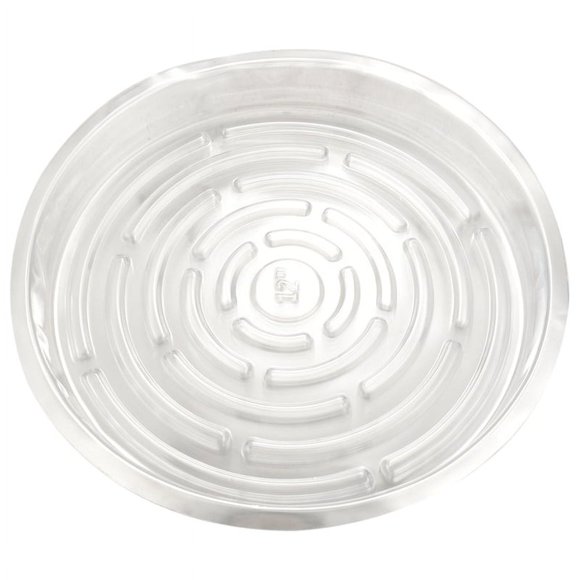 LOVEVER Plant Saucers 10 Pack of 30cm (12 Inch) Transparent Flower Pot Drip Trays for Indoor & Outdoor Plants Garden Clear