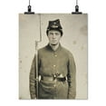 thumbnail image 2 of Print: Civil War Soldier, Union Uniform, Company D Forage Cap, 2 of 4