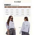 thumbnail image 2 of Womens Sweaters 2024 Cute Elegant Soft Turtleneck Long Sleeve Cable Knit Pullover Tops, 2 of 4