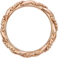 thumbnail image 3 of Sterling Silver Pink-Plated Twist Ring, 3 of 6