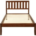 thumbnail image 5 of Harper & Bright Designs Twin Size Wood Bed Frame with Headboard, Walnut, 5 of 8