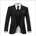 thumbnail image 3 of Boy's Black Suit Jacket Formal Suit for Wedding, 3 of 5