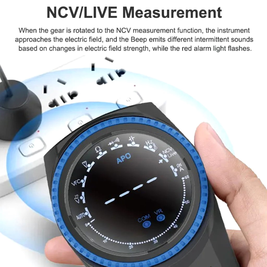 High Accuracy Multimeter with Buzzers Function & Large Screen for Home Field Use