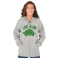 thumbnail image 4 of Live Slow Turtle Tortoise Animals Zip Up Hoodie Men's Women's Brisco Brands L, 4 of 6