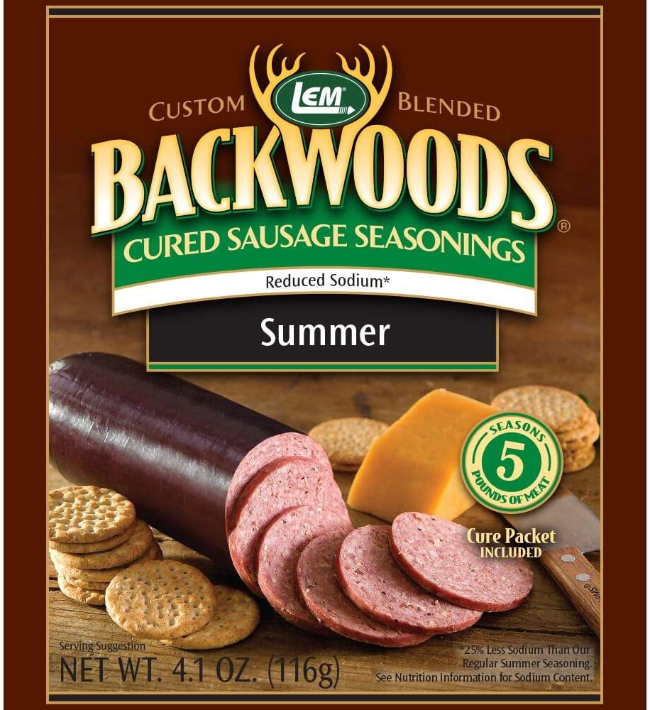 LEM 9159 Backwoods Low Sodium Summer Sausage Seasoning (5Lbs