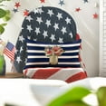 thumbnail image 4 of Sm:)e Watercolor Stripe Floral Vase 4th of July Throw Pillow Cover 12 x 20 Inch, 4 of 6