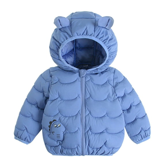 LWNYDPLSD Girl Fleece Jacket Kids Winter Coat Boys Puffer Jacket Girls 18 Month Snowsuit Toddler Shirts Boys 3t Girls Christmas Shirt Size 14-16 4-5t, Blue 12-18 Months