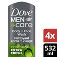 thumbnail image 2 of Gel de baño Dove Men+Care Extra Fresh, 530 ml, 4 unidades, para hombres, 2 of 5