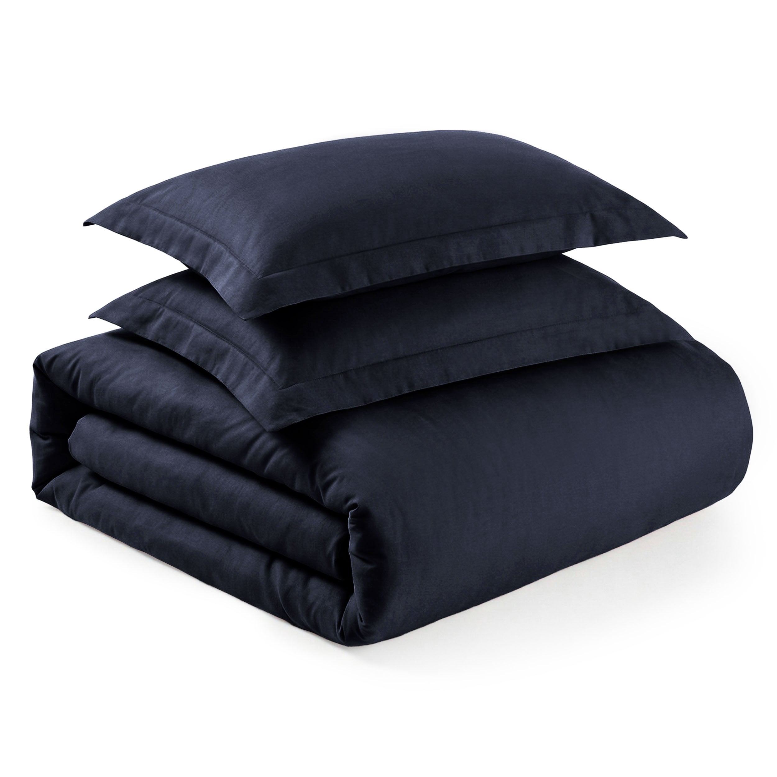 Superior 3-Piece Hanlon Cotton-Blend Reversible Solid Duvet CoverSet