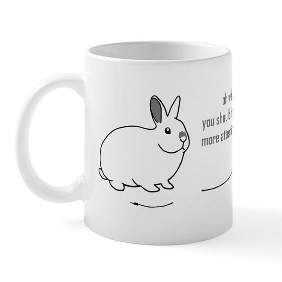 CafePress - Oh Well... (Bunnies Chew Cabl Mug - 11 oz Ceramic Mug - Novelty Coffee Tea Cup