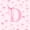Pink D, variant on Erosebridal Letter Monogrammed L Pink Bow Bed Sheets 4pcs,Floral Cherry Blossoms King Sheets,Luxury Bedroom Decor