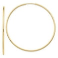 thumbnail image 4 of 10K Yellow Gold Polished Endless Tube Hoop Earrings, 4 of 5