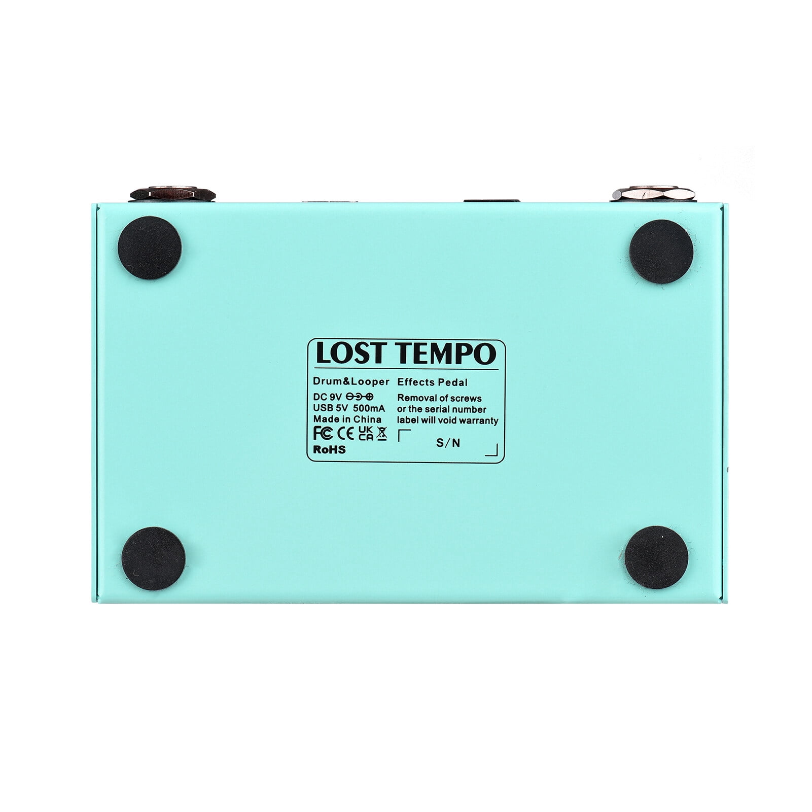M-VAVE LOST TEMPO Effect Pedal Drum & Looper Effector Mini 2-in-1 Looper & Drum Machine Double Footswitch Looper Pedal Looper Guitar Pedal 30 Drums & 4 Loops High Precision Tuner