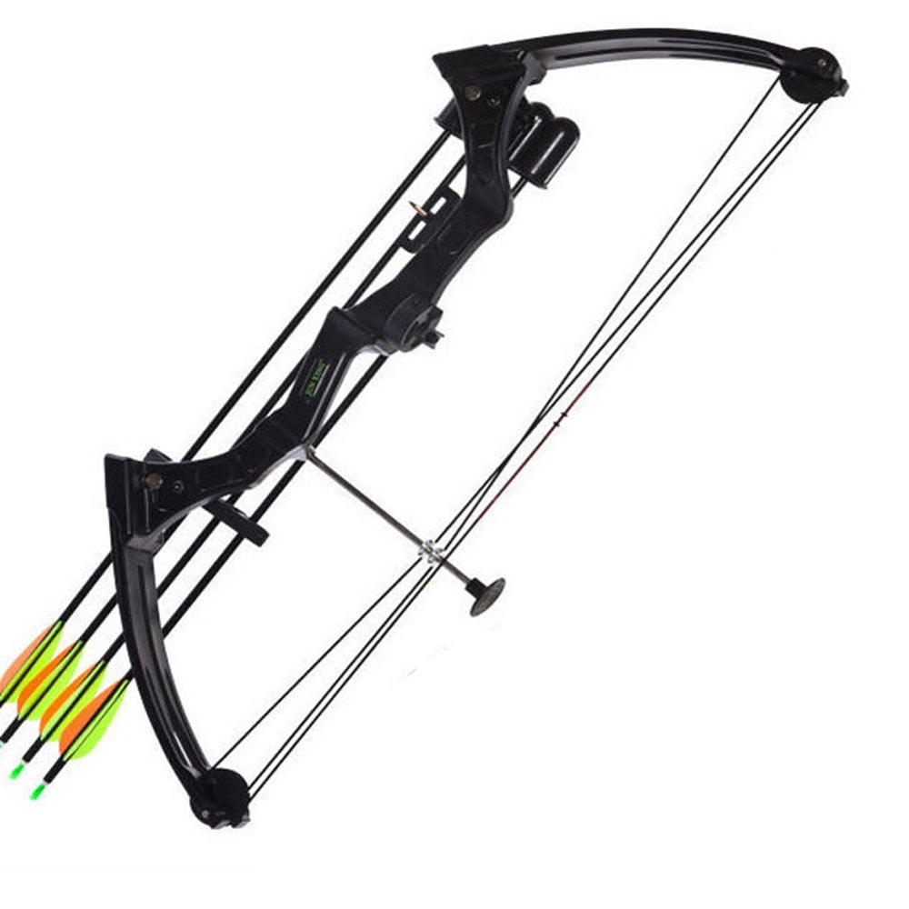 20 Pounds M110 Children Compound Bow Set Black Right Hand for Archery Competition Practice