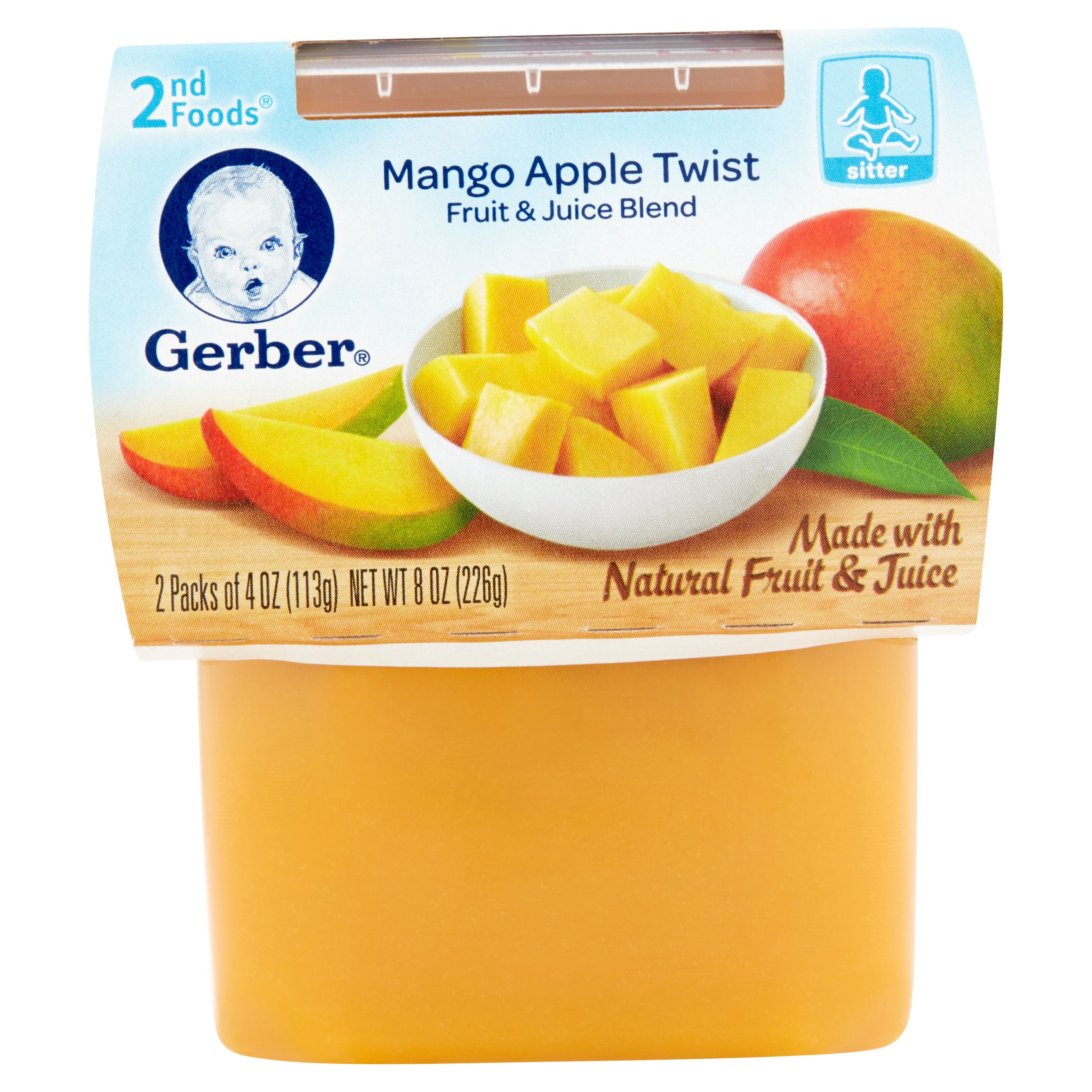 Gerber 2nd Foods Mango Dessert, 3.5 oz, 2 ct by Gerber