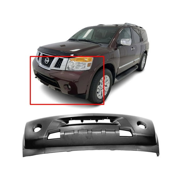 DCP Front Bumper Cover For 2008-2015 Nissan Armada Primed NI1000252