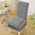 thumbnail image 1 of Funda de Silla de Punto Elástico con Diseño de Pata de Gato | Protector de Asiento y Respaldo de Franela Jacquard Elástica Gruesa | Funda Antideslizante para Silla de Comedor para Todo Tipo de Clima, 1 of 6
