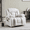 Beige, variant on Fabric Manual Recliner Chair with Massage, Overstuffed Single Sofa with Side Pockets, Ergonomic Reclining Armchair for Living Room, Bedroom & Home Theater