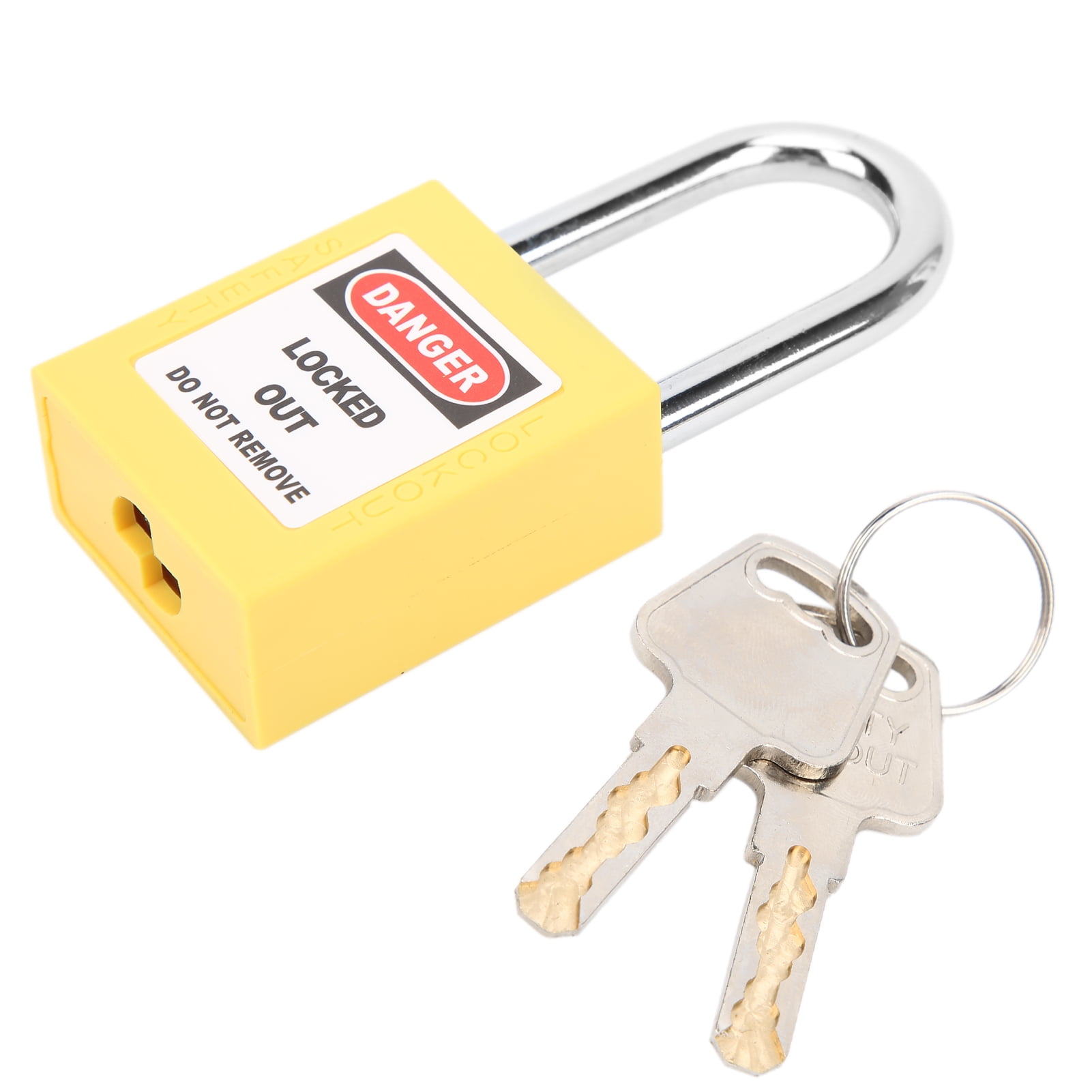 MroMax Candado De Bloqueo De Etiquetado, Candado De Seguridad Con Llave Igual, Candado De Seguridad Loto Con Grillete PA Candado Azul Para Bloqueo De Etiqueta, 3 Piezas