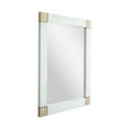 thumbnail image 4 of Rustic Whitewashed Wood Framed Wall Mirror With Inlaid Rope, 4 of 7