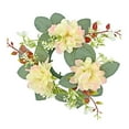 thumbnail image 3 of Candle s Wreaths, Candle Garland Tabletop for Taper Candles, Artificial Leaves for Home Wedding Party Farmhouse Holiday pink and yellow, 3 of 8
