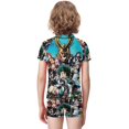 thumbnail image 3 of My Hero Academia Boys Rash Guard Set 2 Piece Swimsuits Short Sleeve Bathing Suits with Trunks, 3 of 7