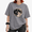 Grey-1, variant on Women's Realistic Black White Full Moon Copy Moon Joy Graphic Cropped Short Sleeve T-shirt Classic Relaxed Fit Casual Tee For Astronomy Night Sky Lovers