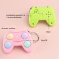 thumbnail image 3 of Visland Mini Fidget Toy Push Keychain Toy Anxiety Stress Reliever Hand Toys Cat Paw Push Fidget Game Keychain for Kids Adults, 3 of 3