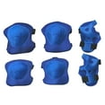 thumbnail image 3 of Advancent 6 unids/set de equipo de protección, rodilleras de patinaje para niños, coderas, Protector de mano para muñeca, protectores de Ropa Deportiva, Zapatos Azul, 3 of 6