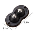 thumbnail image 2 of Paquete de 8 ruedas giratorias resistentes con frenos, ruedas de 2,5 pulgadas con placa giratoria para muebles, movimiento suave de 360 grados para facilitar el movimiento, ideales para, 2 of 6