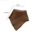 thumbnail image 3 of QQAMB Women Winter Rib Knit Turtleneck Faux Collar Solid Color Detachable Triangular Scarf Wrap Windproof Neck Warmer, 3 of 3