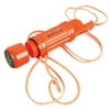 Coleman 5-in-1 Orange Survival Whistle (Whistle, Match Box, Compass, Flint, Signal Mirror)