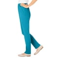 thumbnail image 3 of Woman Within Plus Size Tall Knit Hassle-Free Pull-On Elastic-Waist Pants, 3 of 3