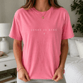 thumbnail image 4 of Comfort Colors Jesus Is King Shirt for Women, Minimalist Christian T-Shirt, Faith Based Religious Tee, Christian Mom Gift, Jesus Lover Shirt, 4 of 7