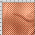 thumbnail image 4 of oneOone Silk Tabby Orange Fabric Houndstooth Sewing Craft Projects Fabric Prints By Yard 42 Inch Wide, 4 of 4