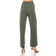 thumbnail image 5 of Women's Ribbed Straight Leg Drawstring Lounge Pants Soft Casual Relaxed Fit, 5 of 7