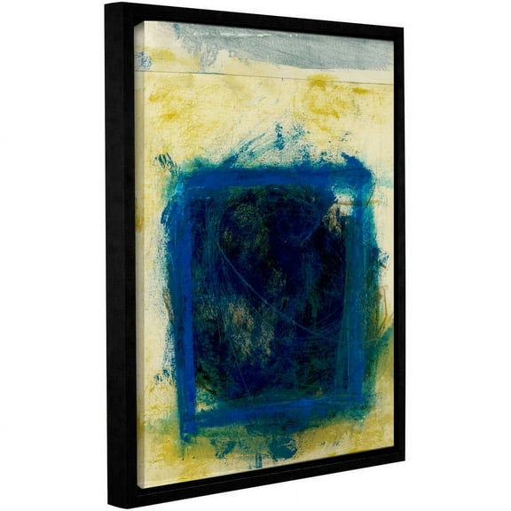 ArtWall Elena Ray "Blue Squares" Gallery-Wrapped Floater-Framed Canvas