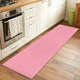 thumbnail image 3 of Pink Runner Rug 2x6 FT, Non Slip Hallway Carpet, Pure Pink Washable Soft Floor Carpet Non-Shedding Throw Runner Carpet Long Rug for Entryway Kitchen Bedside Sliding Door, 3 of 9