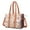White Orange Baseball, variant on Teacher Tote Bag,White Orange Baseball Gear Pattern Teacher Utility Tote Bag,Large Work Tote Bags for Women with Multiple Pockets,Top Zipper Closure,13.8x10.6x6.7 Inch
