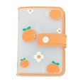 thumbnail image 3 of Titular de la tarjeta de crédito simple Binder Pockets Storage Bag Photo Sticker Holder Business Card Organizer ID Card Case para , naranja mandarina mayimx titular de la tarjeta, 3 of 7