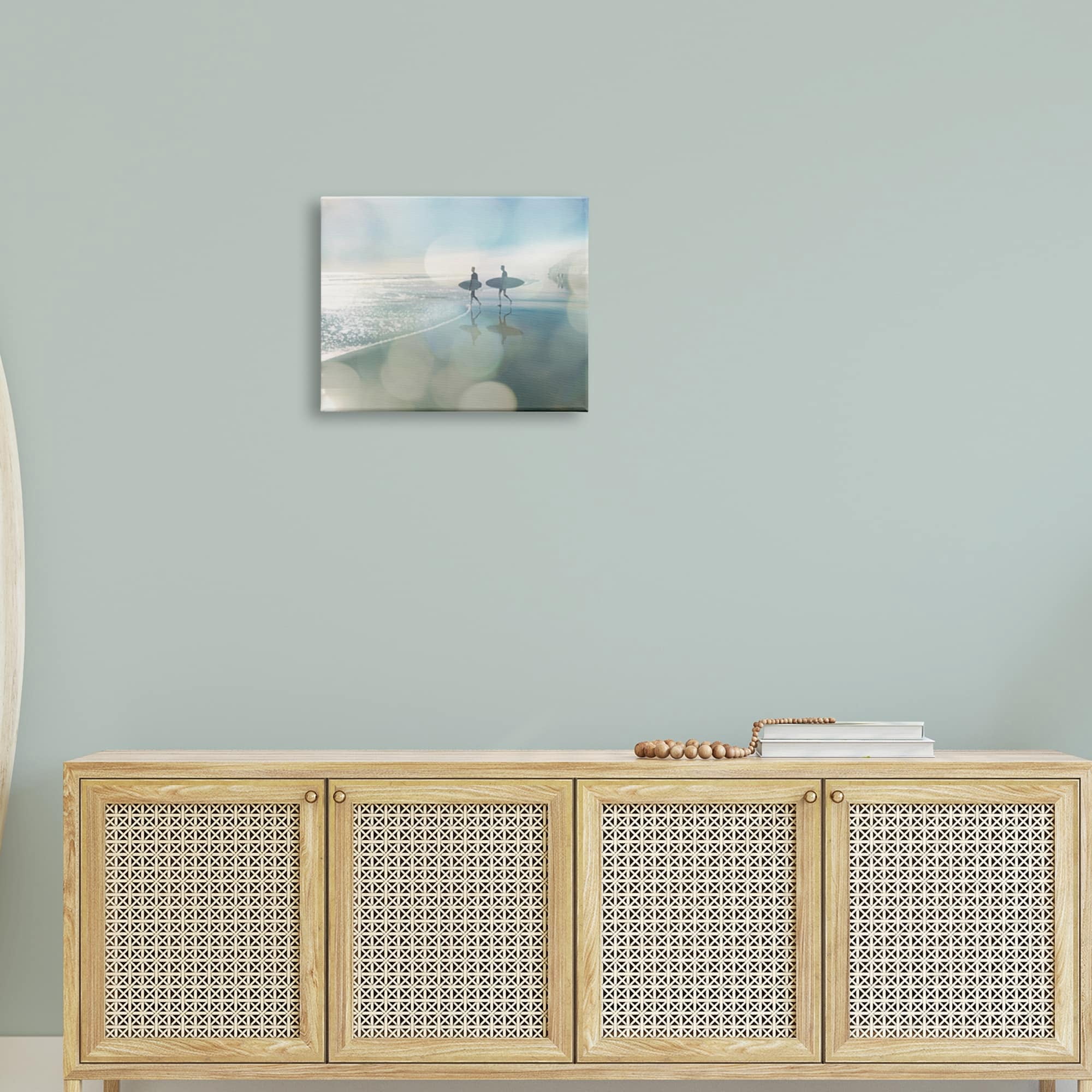 Stupell Industries Wet Sand Sea Surf Sport Fleeting Bokeh Effect ,20 x 16, Design by Devon Davis