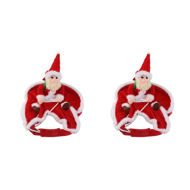Greeniant Navidad Ropa para mascotas Fiesta Festival Atmósferas navideñas Traje de animal de Navidad Decoración de ropa Papá Noel Type1 NO1