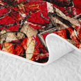 thumbnail image 5 of Erosebridal Timber Branch Quilt King for Women Men, Autumn Leaf Print King Coverlet Set, Red Brown, 3-Piece, 5 of 7
