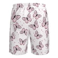 thumbnail image 6 of Naloa Pink Butterflies (2) Men's Beach Shorts, Surfing shorts, Swim trunks, Quick Dry Swim Trunks for Surfing Beach Fun - 3X-Large, 6 of 9